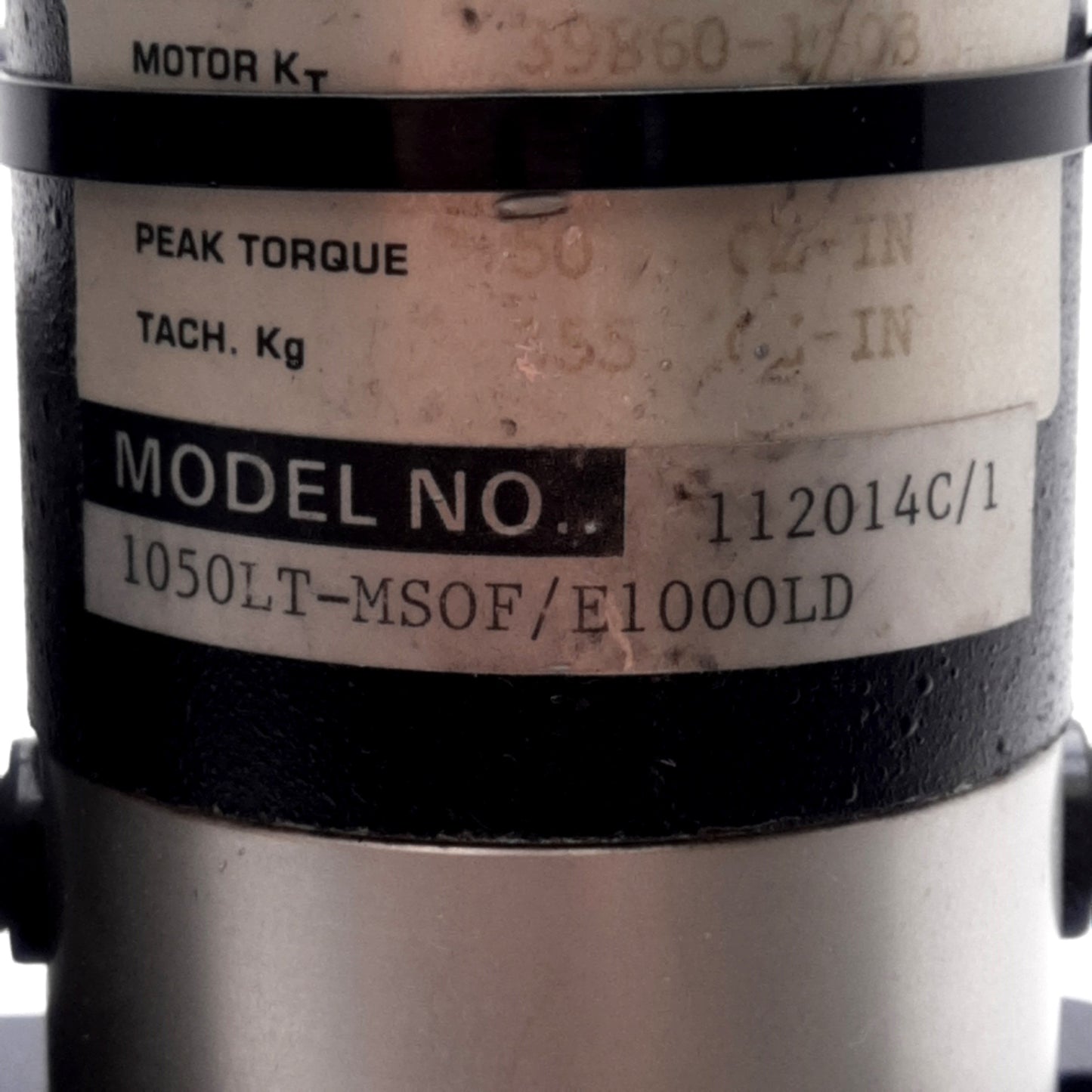 Used Aerotech 1050LT-MSOF/E1000LD Servo Motor, 40VDC Bus, 1000ppr Encoder, NEMA 23