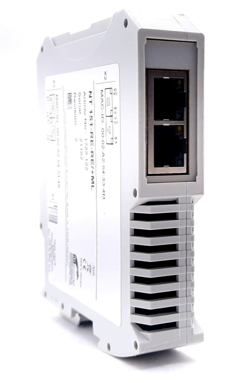 New Hilscher NT 151-RE-RE/+ML Ethernet Gateway Module 24VDC ± 6V 190mA 4.78W