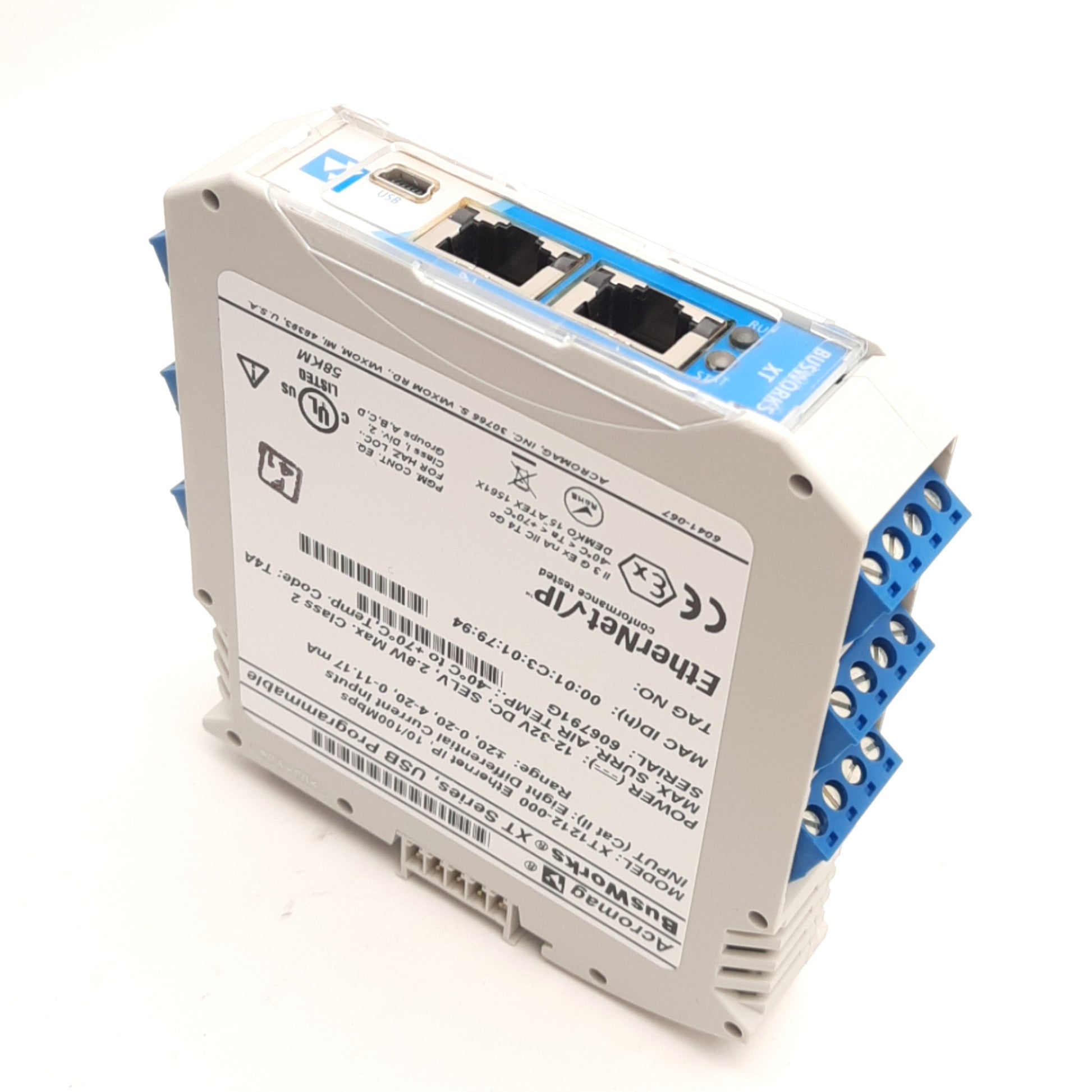 Acromag XT1212-000 BusWorks Industrial Ethernet/IP I/O Module, 12-32VD ...