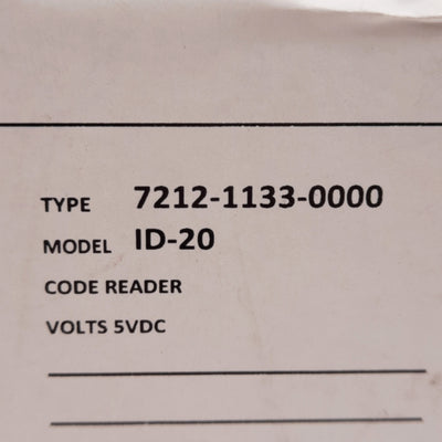 New Microscan 7212-1133-0000 ID-20 Barcode Scanner 1D/2D Codes SXGA Micro USB 5VDC