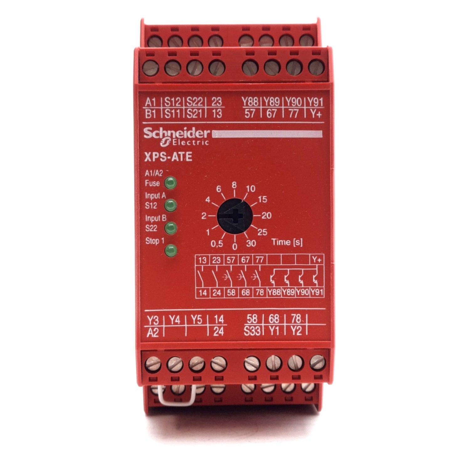 New Schneider Electric XPSATE5110P E-Stop Module Safety Relay, 24VAC/DC, DIN Rail