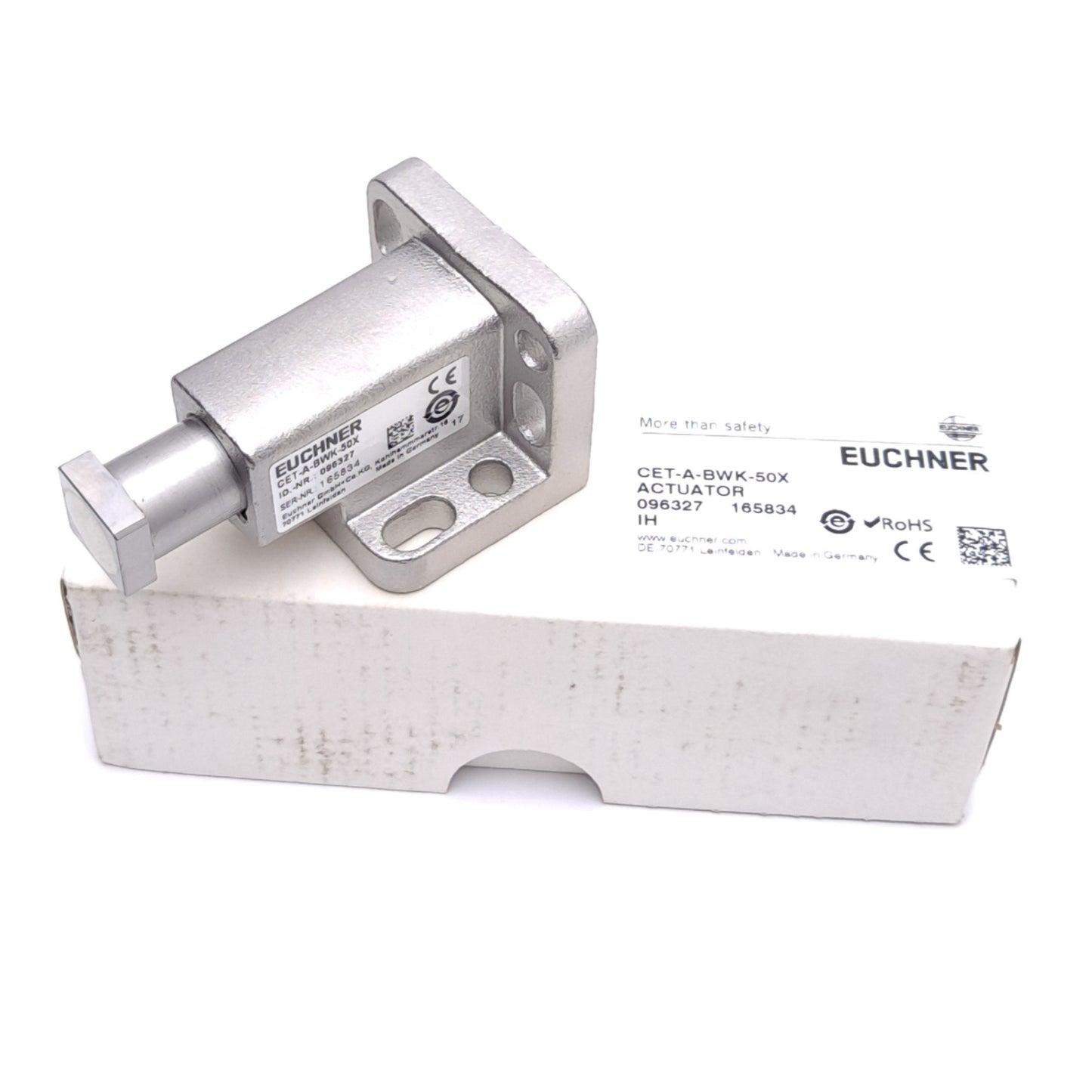 New Euchner CET-A-BWK-50X 096327 Safety Switch Actuator, 6500N Locking Force