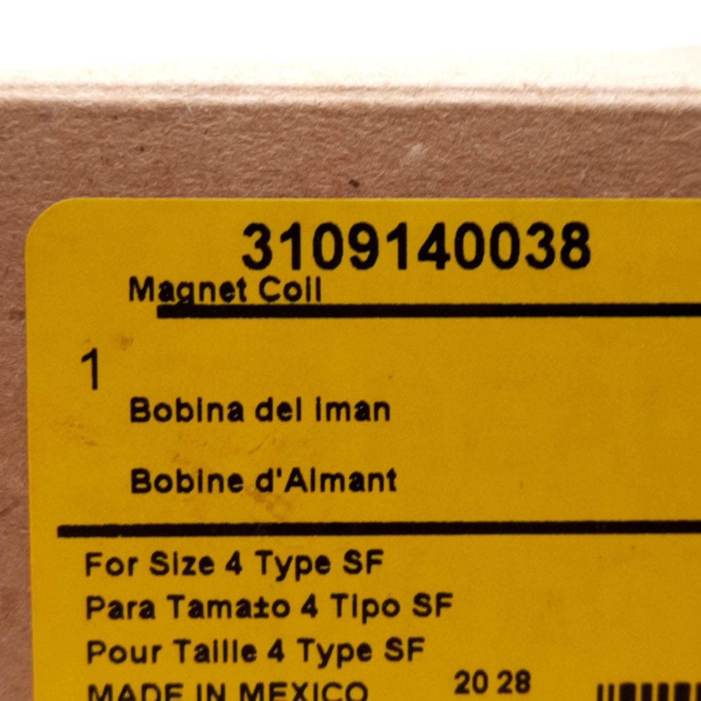 New Square D 3109140038 Motor Starter/Contactor Replacement Coil NEMA Size 4, 120VAC