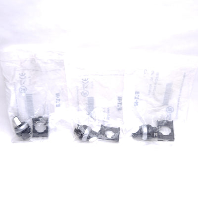 New Lot of 3 Eaton M22-WKV Selector Switch, Maintained, 2-Position, ø22.5mm Mounting