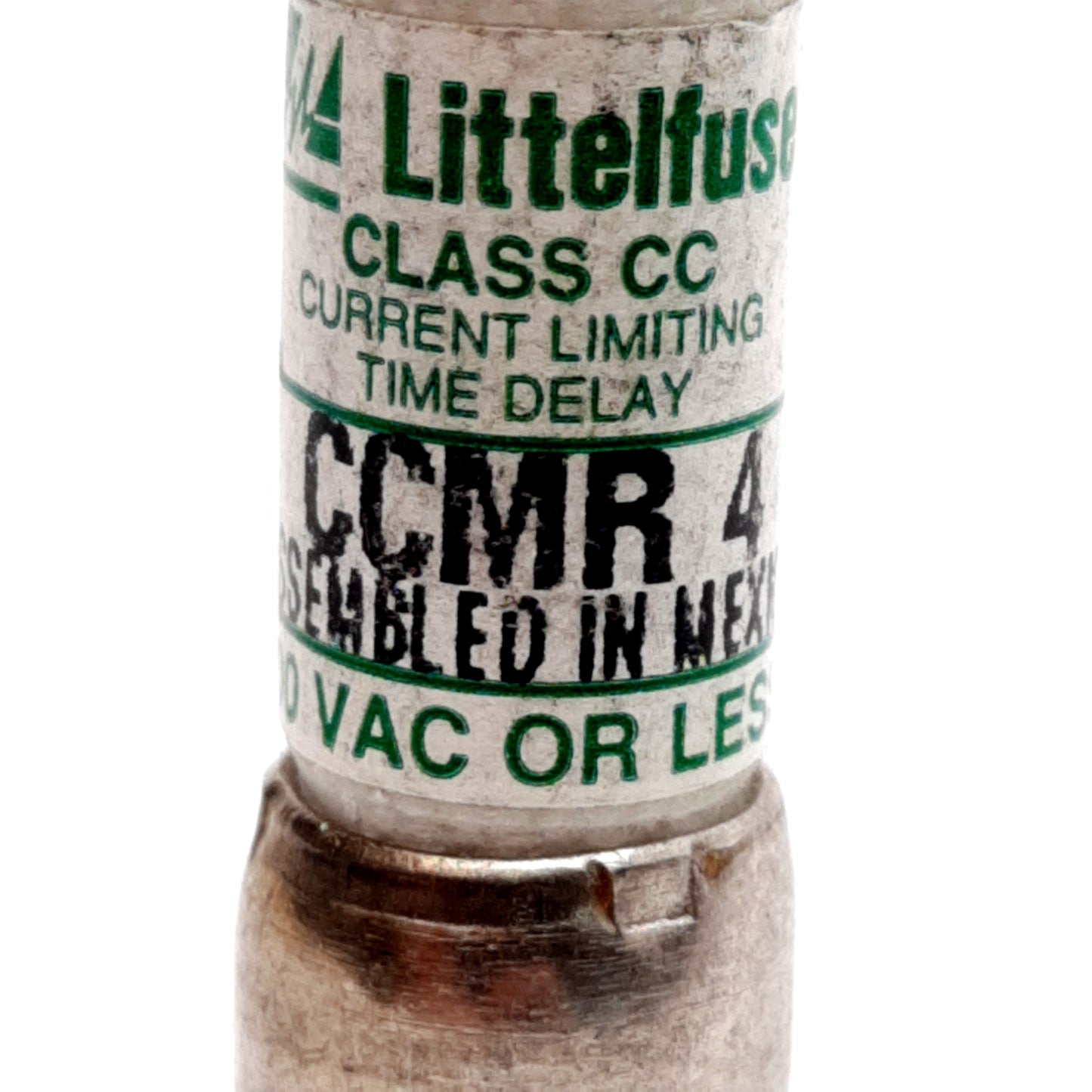 Used Lot of 10 Littelfuse CCMR 4 Time Delay Fuse, Class CC, 4A, 600VAC/300VDC