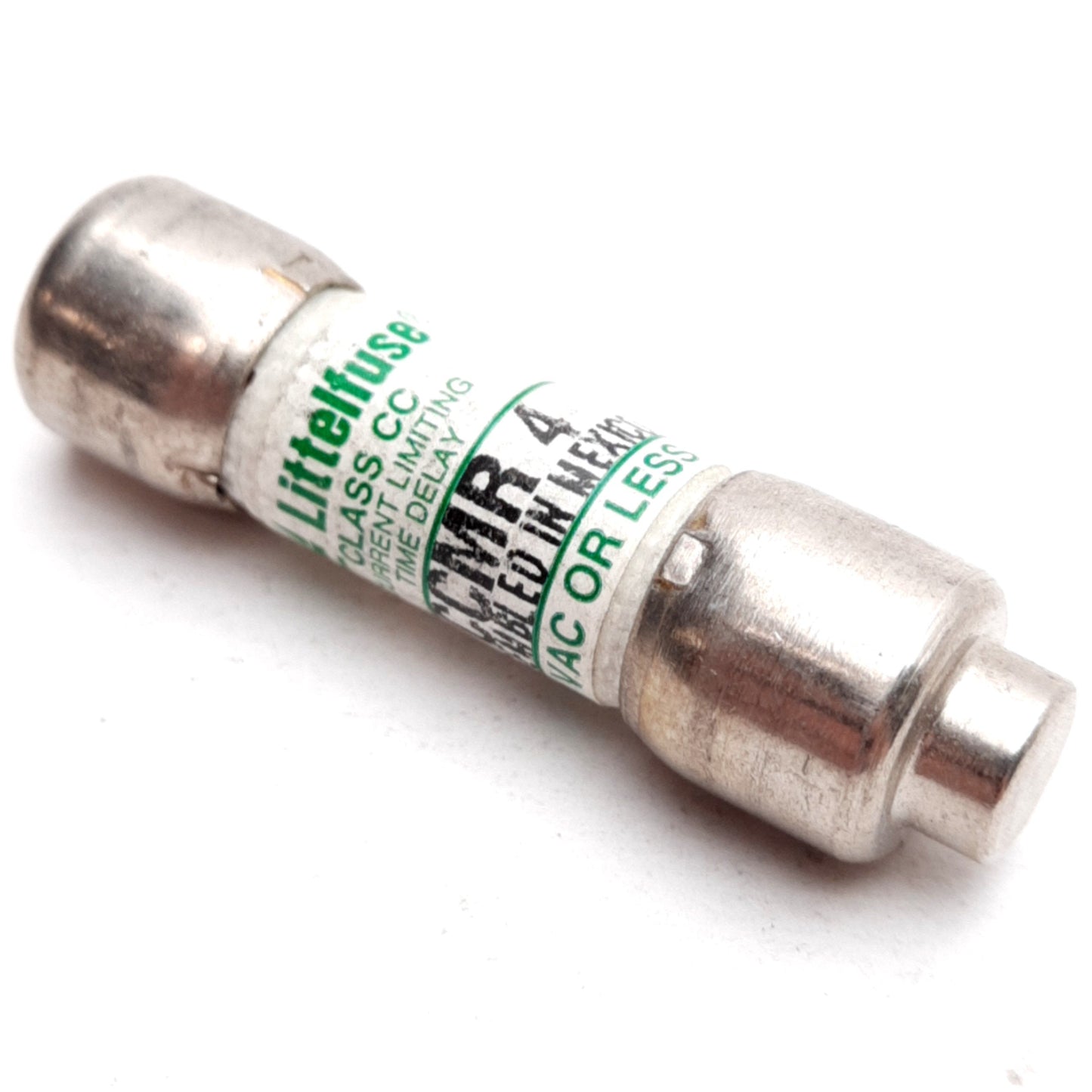 Used Lot of 10 Littelfuse CCMR 4 Time Delay Fuse, Class CC, 4A, 600VAC/300VDC