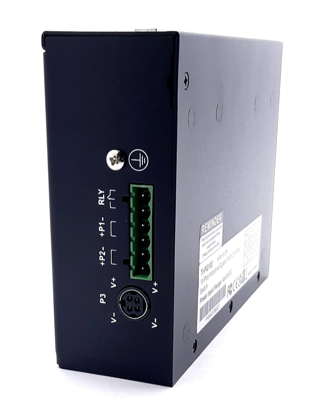 New Trendnet TI-PG102 10-Port Industrial Gigabit PoE+ DIN-Rail Switch