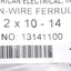 New Lot of 100 American Electrical 13141100 Twin Wire Ferrules, 8AWG, Tinned-Copper