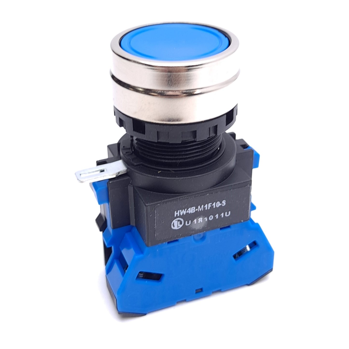 New Lot of 2 IDEC HW4B-M1F10-S Pushbutton, Momentary, 1 NO Contact, ø22mm Mounting