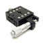 Used Mentor TNC JCX-40R(18H) Crossed Roller Stage, 40mm x 40mm, 6.5mm Travel, M6 Tap