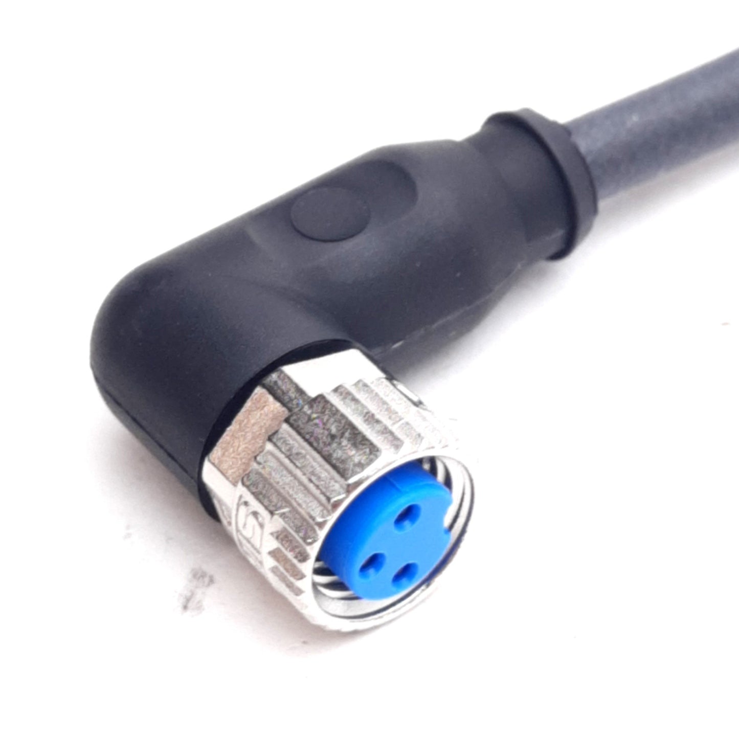 New SICK YG8U13-050UA1XLEAX Cordset, 50VAC/60VDC 4A, M8 3-Pin Right Angle Female, 5m