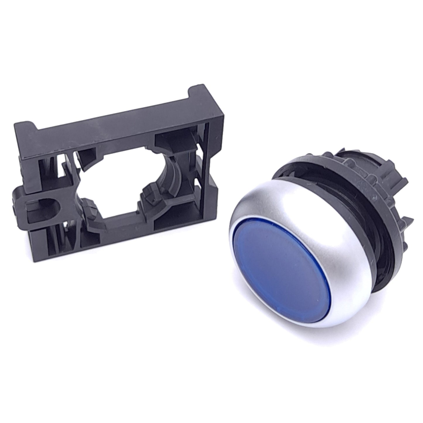 New Lot of 3 Eaton M22-DL-B Pushbutton, Blue, ø22.5mm, Momentary, Illuminated