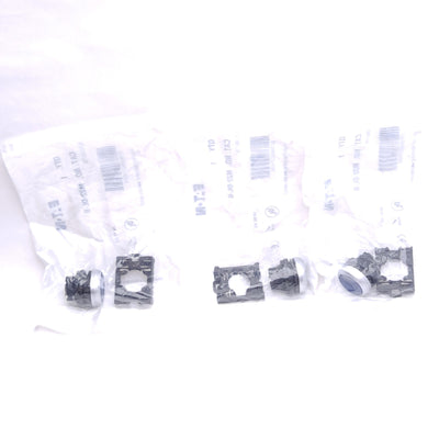 New Lot of 3 Eaton M22-DL-B Pushbutton, Blue, ø22.5mm, Momentary, Illuminated