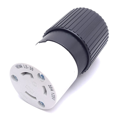 New – Open box Bryant 70530NC Locking Connector, 2-Pole, 3-Wire, 125VAC 30A, ø0.3-0.95in Cord