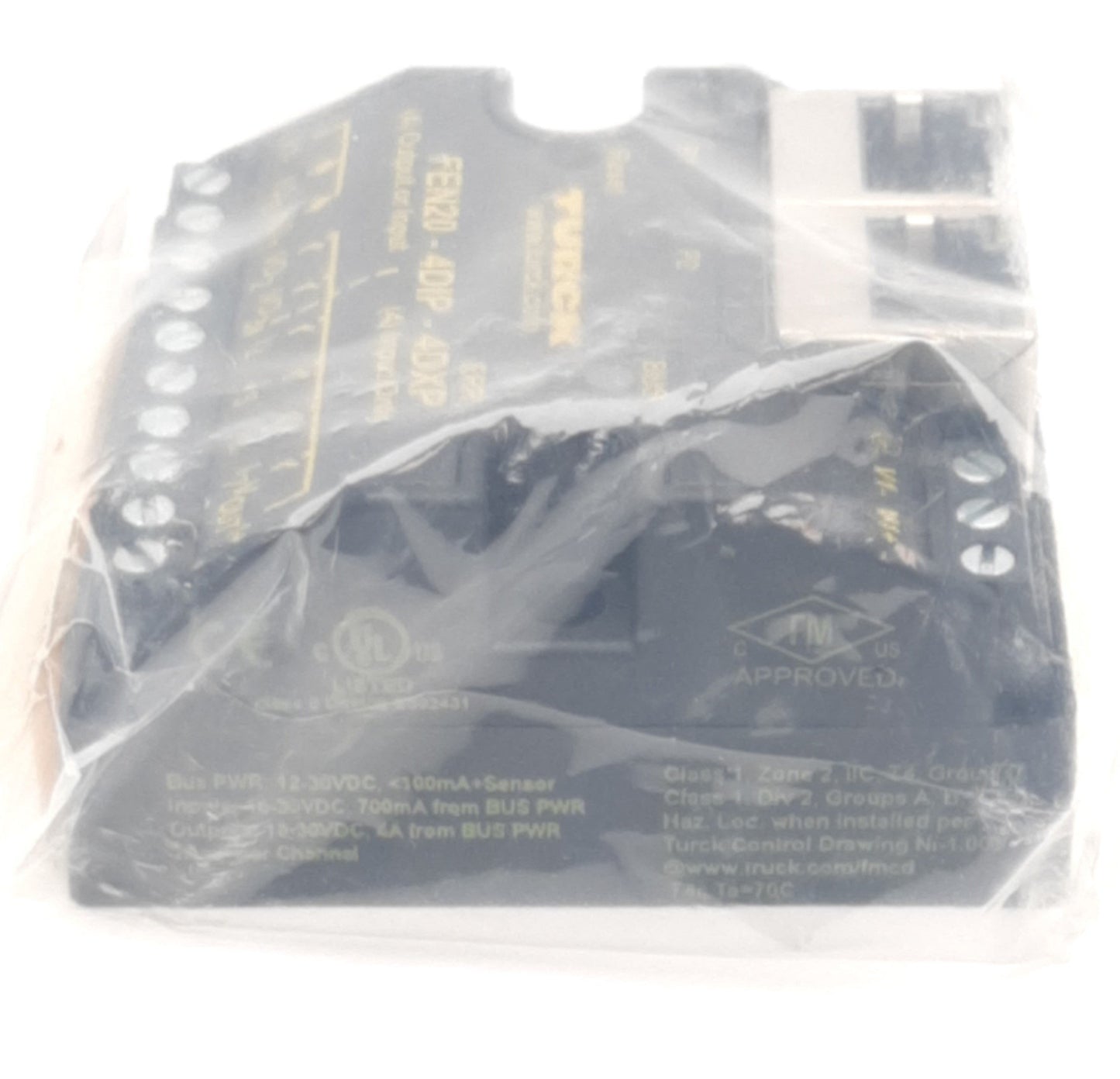 New Turck FEN20-4DIP-4DXP Ethernet I/O Station 4 PNP Inputs, 4 Outputs , 24 VDC