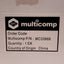 New Lot of 2 Multicomp MC33868 Axial Fan, 120mm Frame, 138CFM, 3100RPM, 24VDC 9.2W