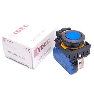 New IDEC CW1L-M1E10Q4S Pushbutton, ø22mm, Momentary, 1 NO, Illuminated, 24VAC/DC