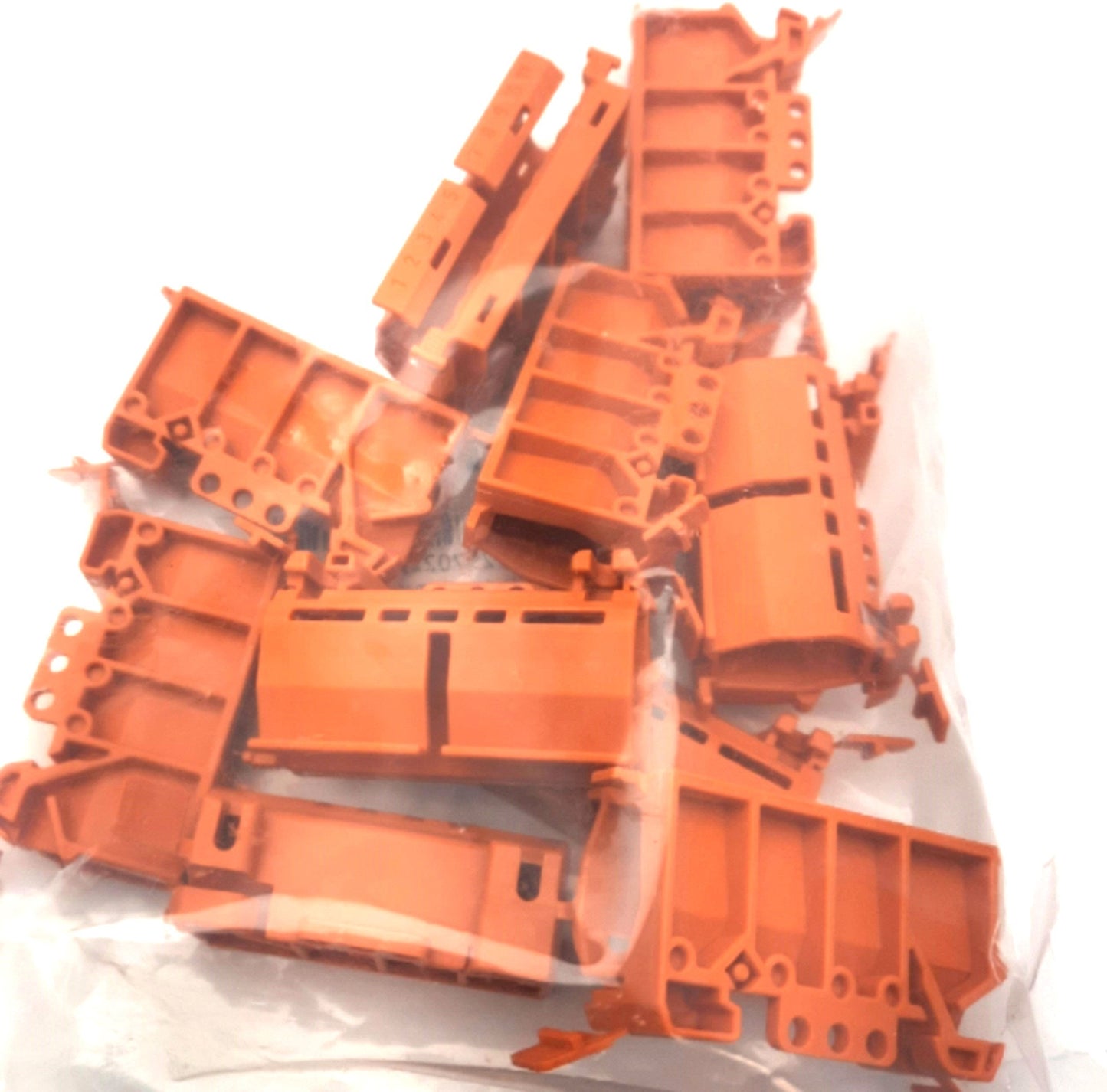 New Lot Of 40 Wago 222-500 Mounting Carrier Terminal Blocks For 2/3/5 Conductors