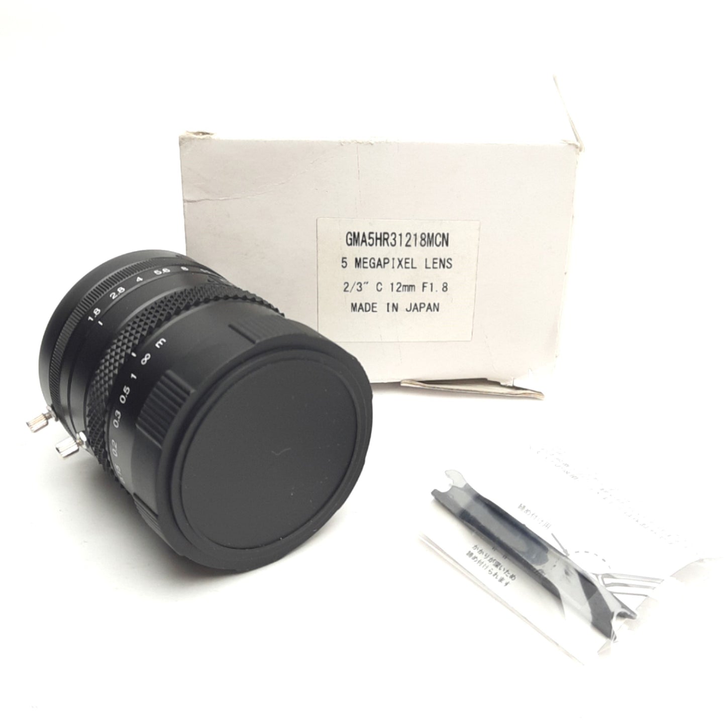 New Goyo Optical GMA5HR31218MCN C-Mount 2/3" Lens, F1.8-22, 12mm Focal Length, 5MP