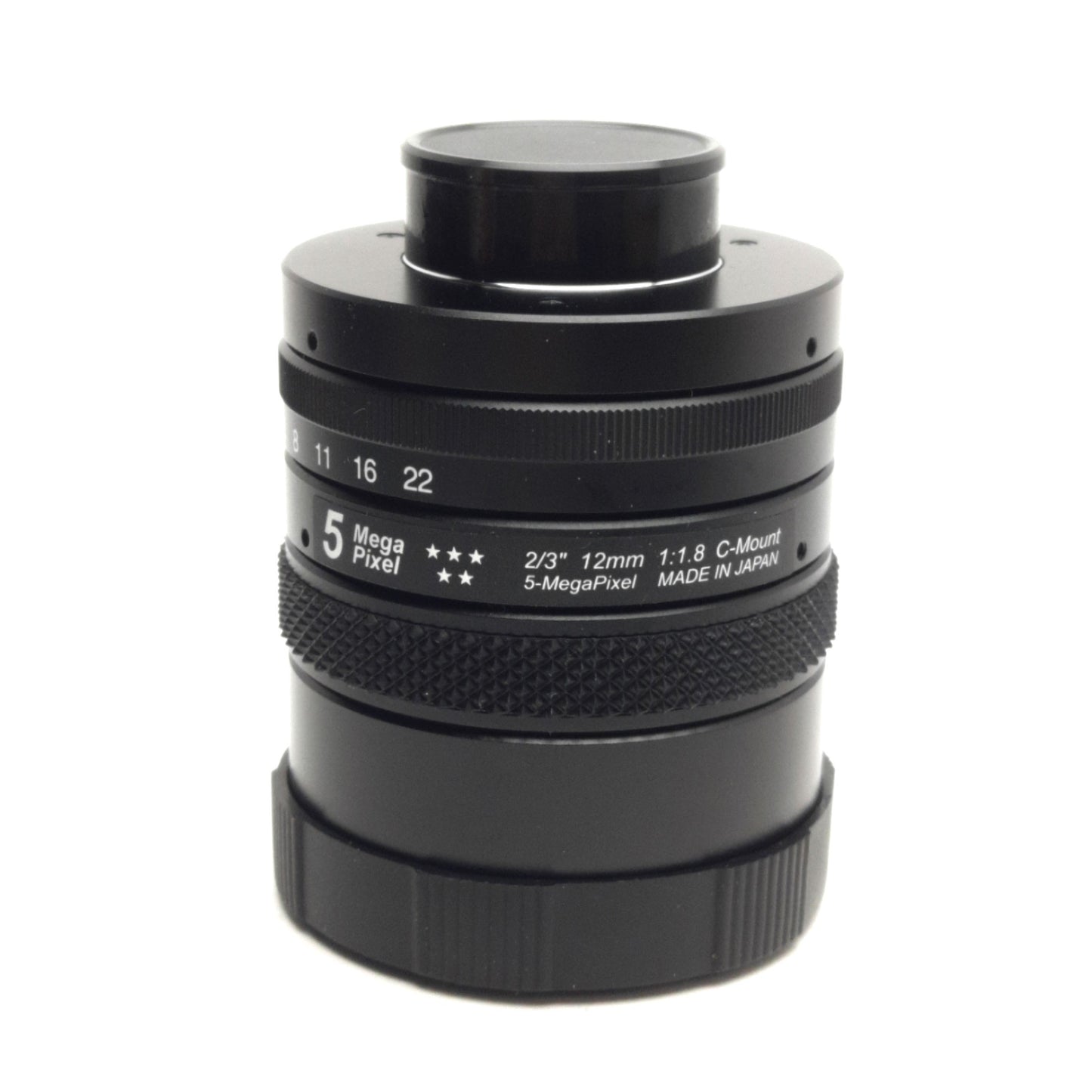 New Goyo Optical GMA5HR31218MCN C-Mount 2/3" Lens, F1.8-22, 12mm Focal Length, 5MP