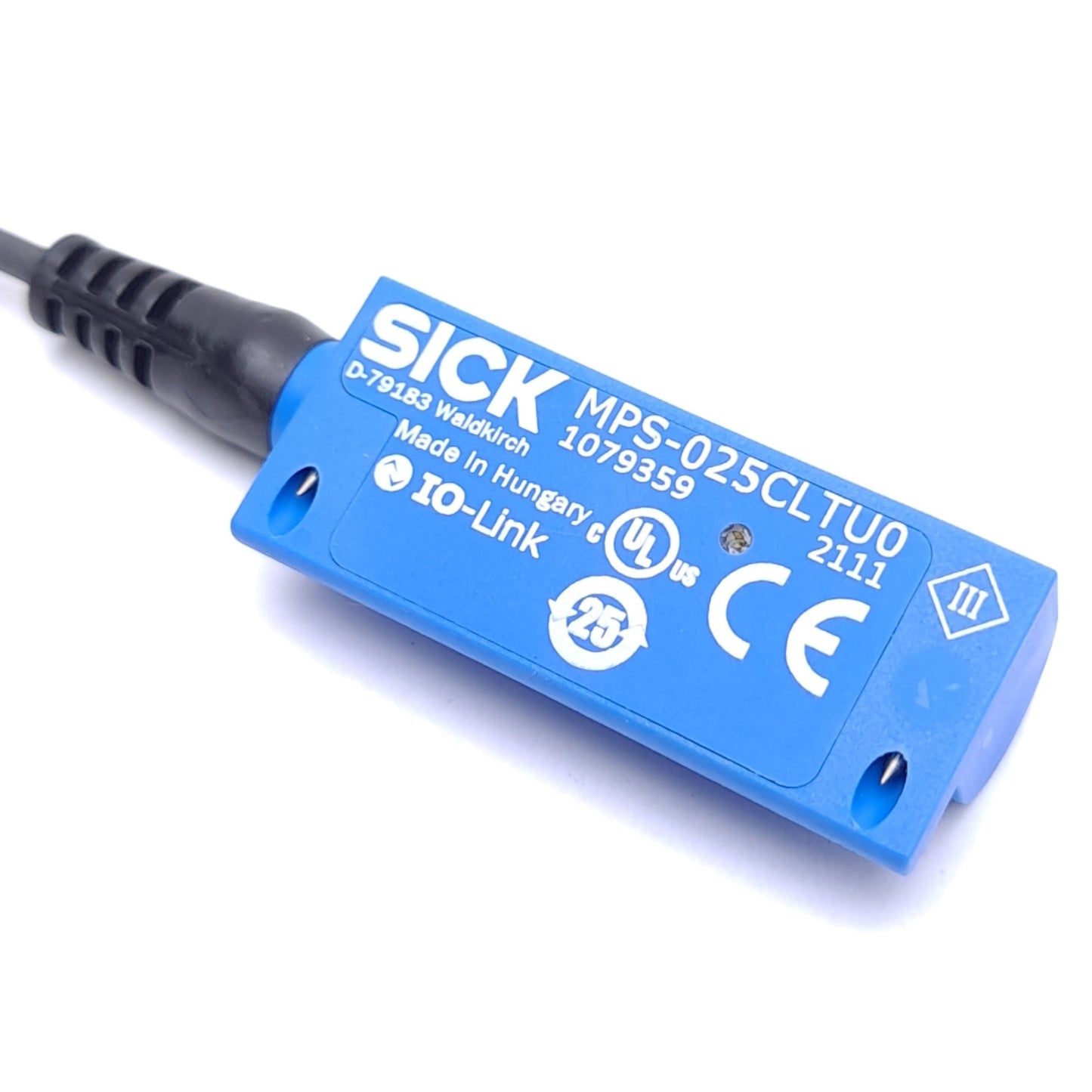 New SICK MPS-025CLTU0 Cylinder Sensor, 25mm Range, C-Slot, 12-30VDC Supply, 2m Cable