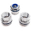 New Lot of 3 Thomas & Betts H075CP Straight Conduit Hub Chrome-Plated Zinc 3/4in NPT