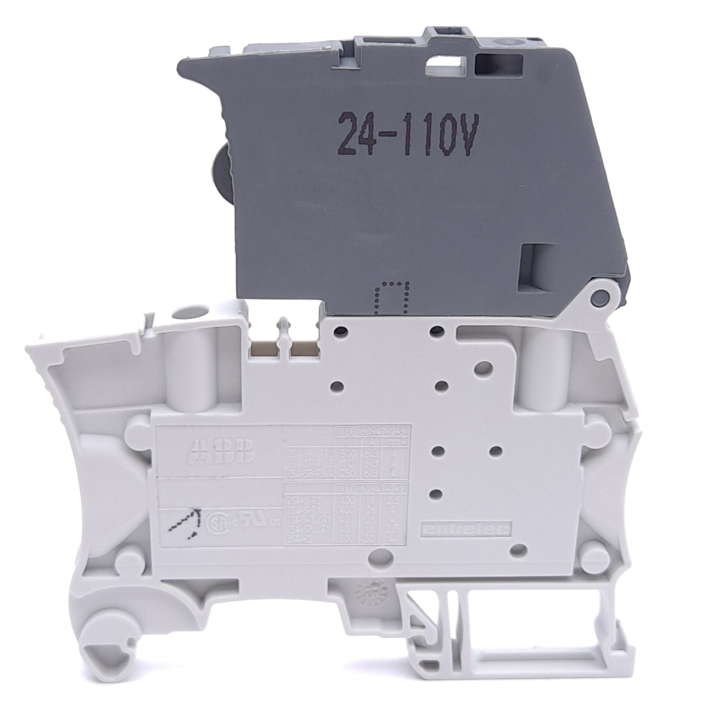 New – Open box Lot of 3 ABB Entrelec 1SNK506412R0000 Terminal Block, 1-Level, 2-Position