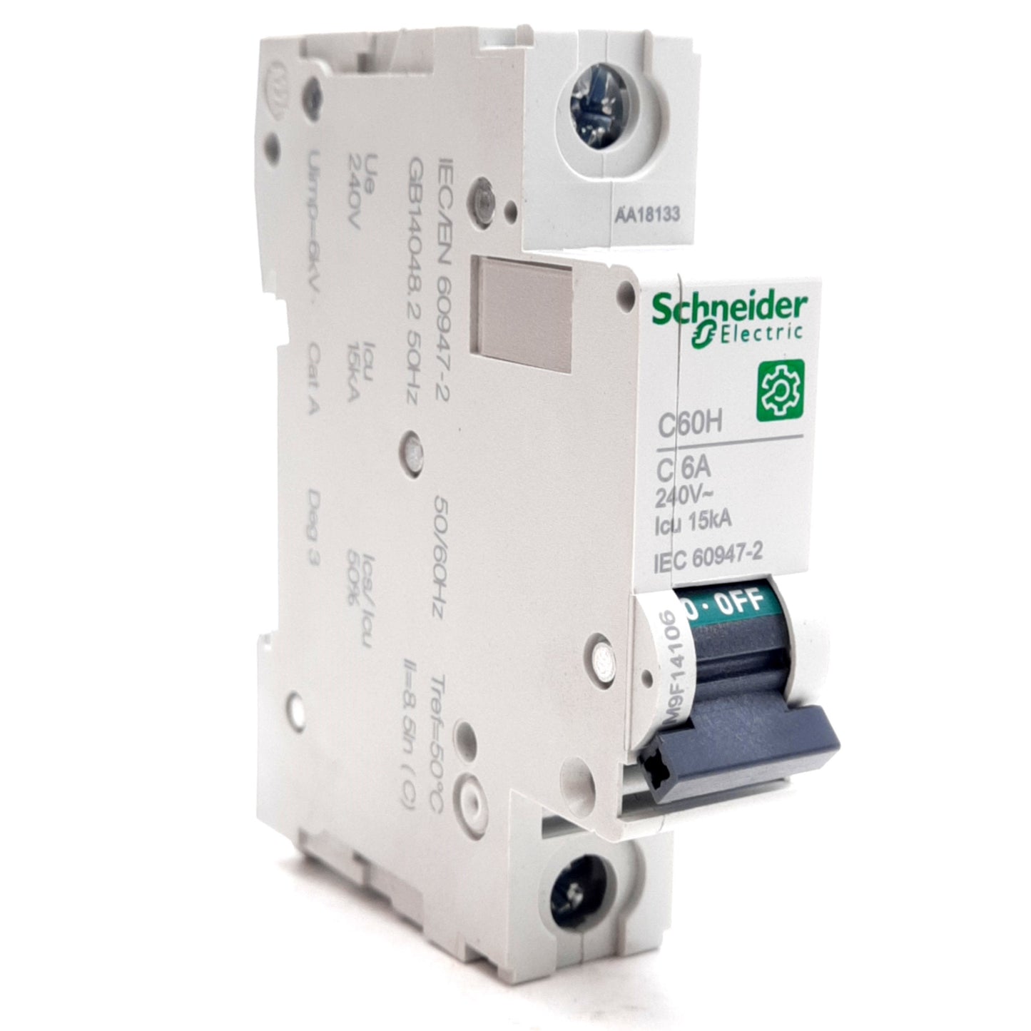 New Schneider Electric M9F14106 Multi 9 Circuit Breaker C-Curve 6A 240VAC DIN Rail