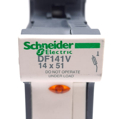 New – Open box Schneider Electric DF141V Fuse Carrier, 1-Pole, 14x51mm Fuse Size, 690VAC/DC 50A