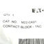 New Lot of 9 Eaton M22-CK01 Pushbutton Contact Blocks, 1NC, 22mm, 600VAC/125VDC