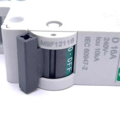 New – Open box Schneider Electric M9F12116 Circuit Breaker, 1-Pole, 240VAC 16A, D-Curve