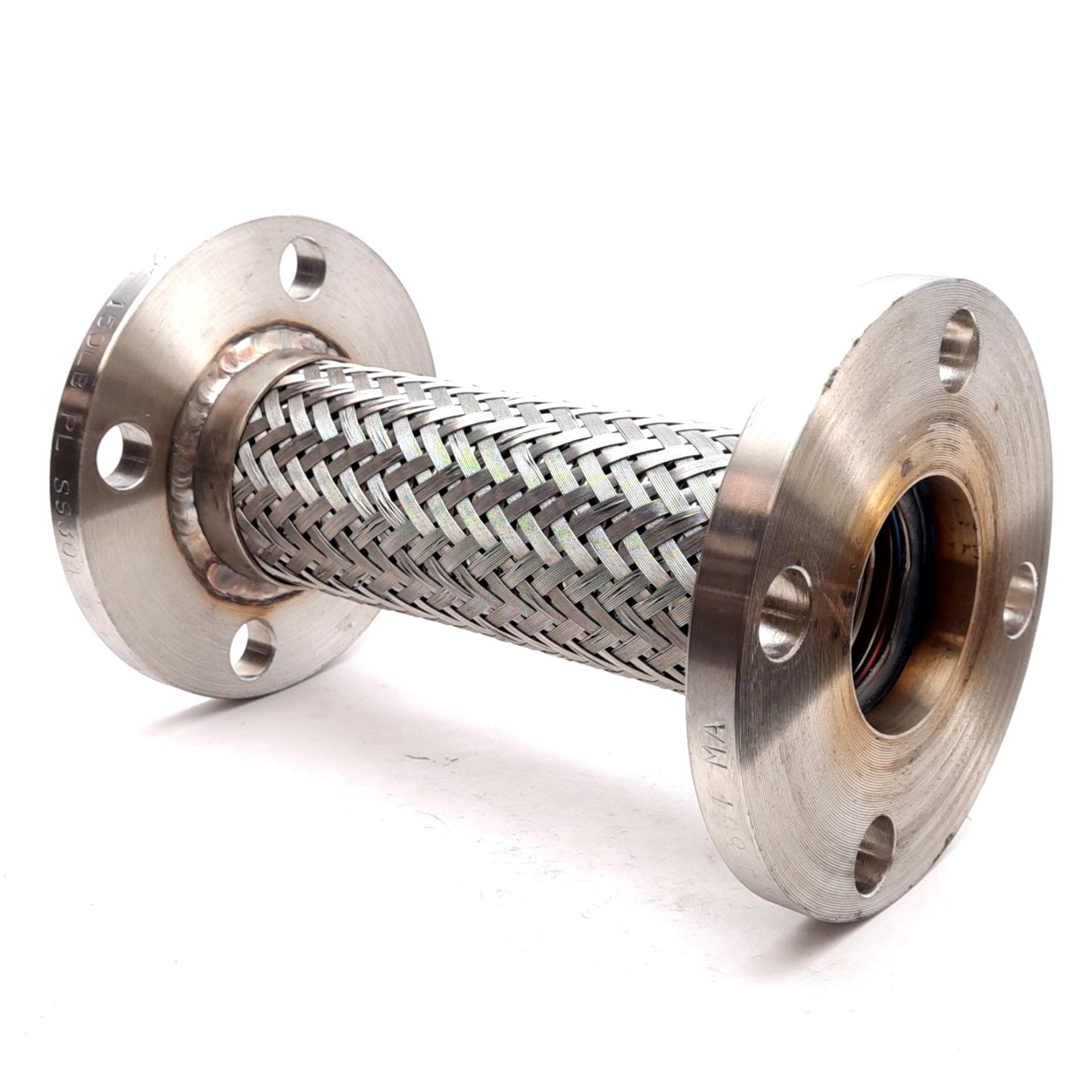 New Stainless Steel Pump Connector, ANSI 150#, ø2in ID, ø6in Flange OD, 9in Long