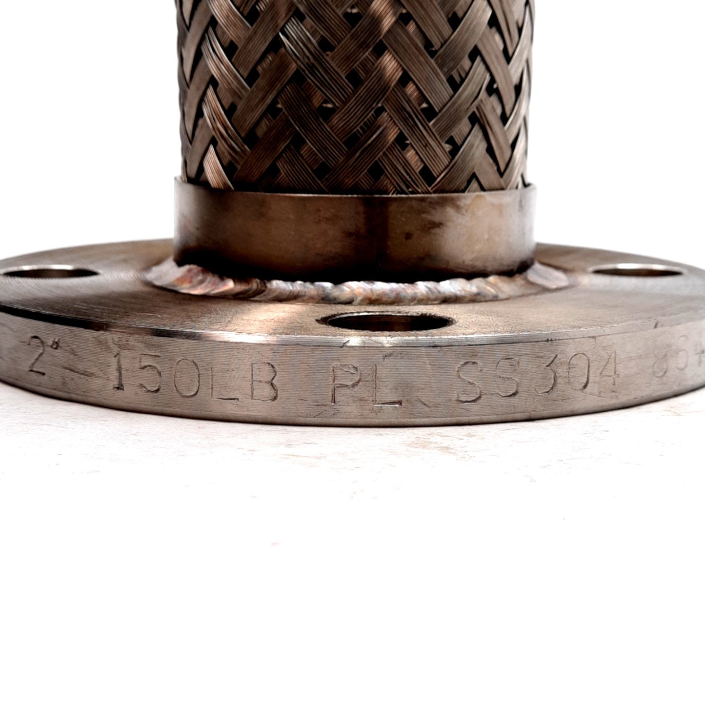 New Stainless Steel Pump Connector, ANSI 150#, ø2in ID, ø6in Flange OD, 9in Long