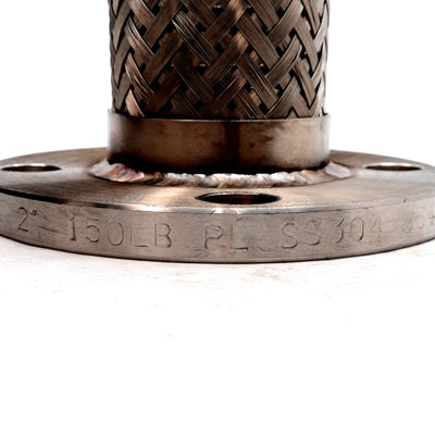 New Stainless Steel Pump Connector, ANSI 150#, ø2in ID, ø6in Flange OD, 9in Long