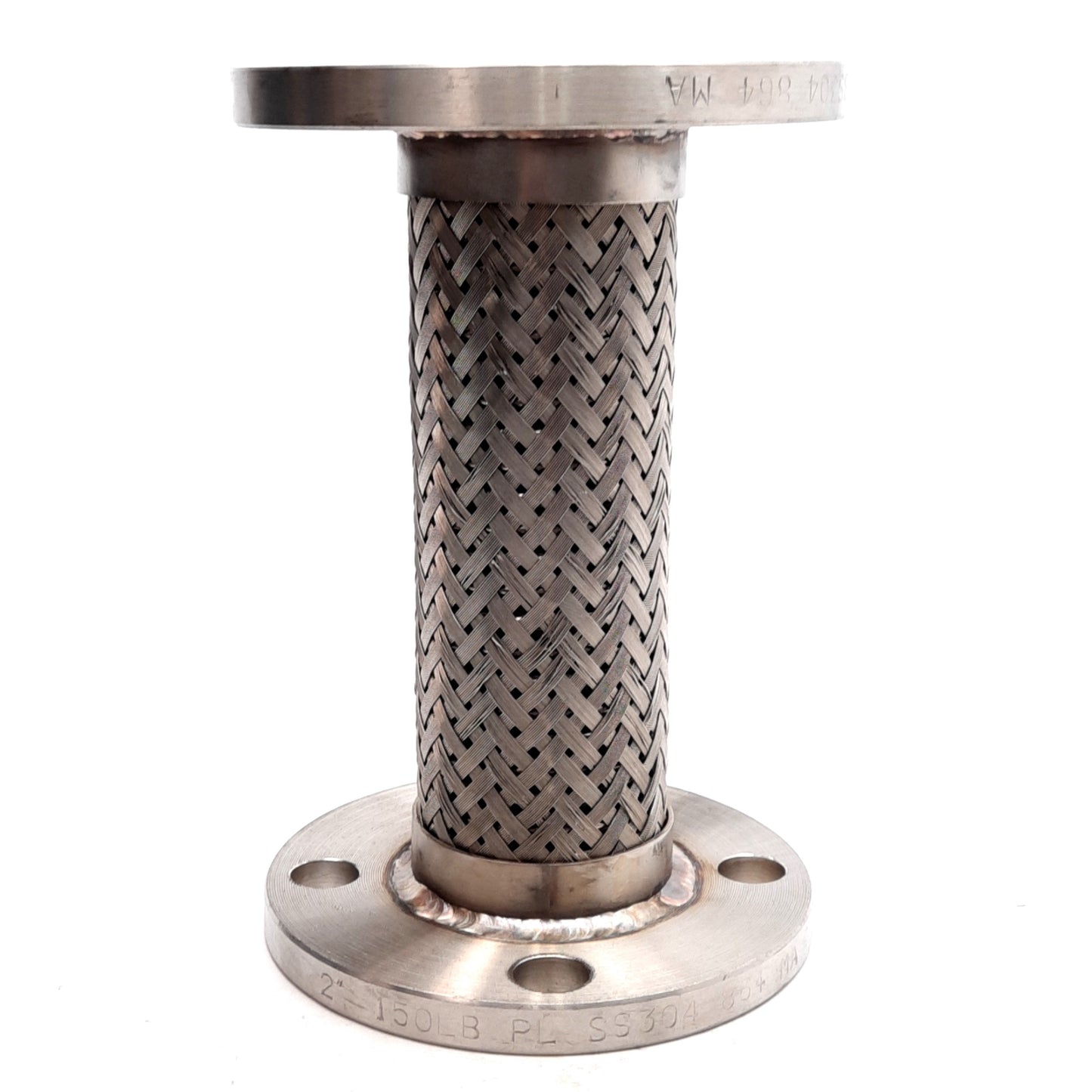 New Stainless Steel Pump Connector, ANSI 150#, ø2in ID, ø6in Flange OD, 9in Long