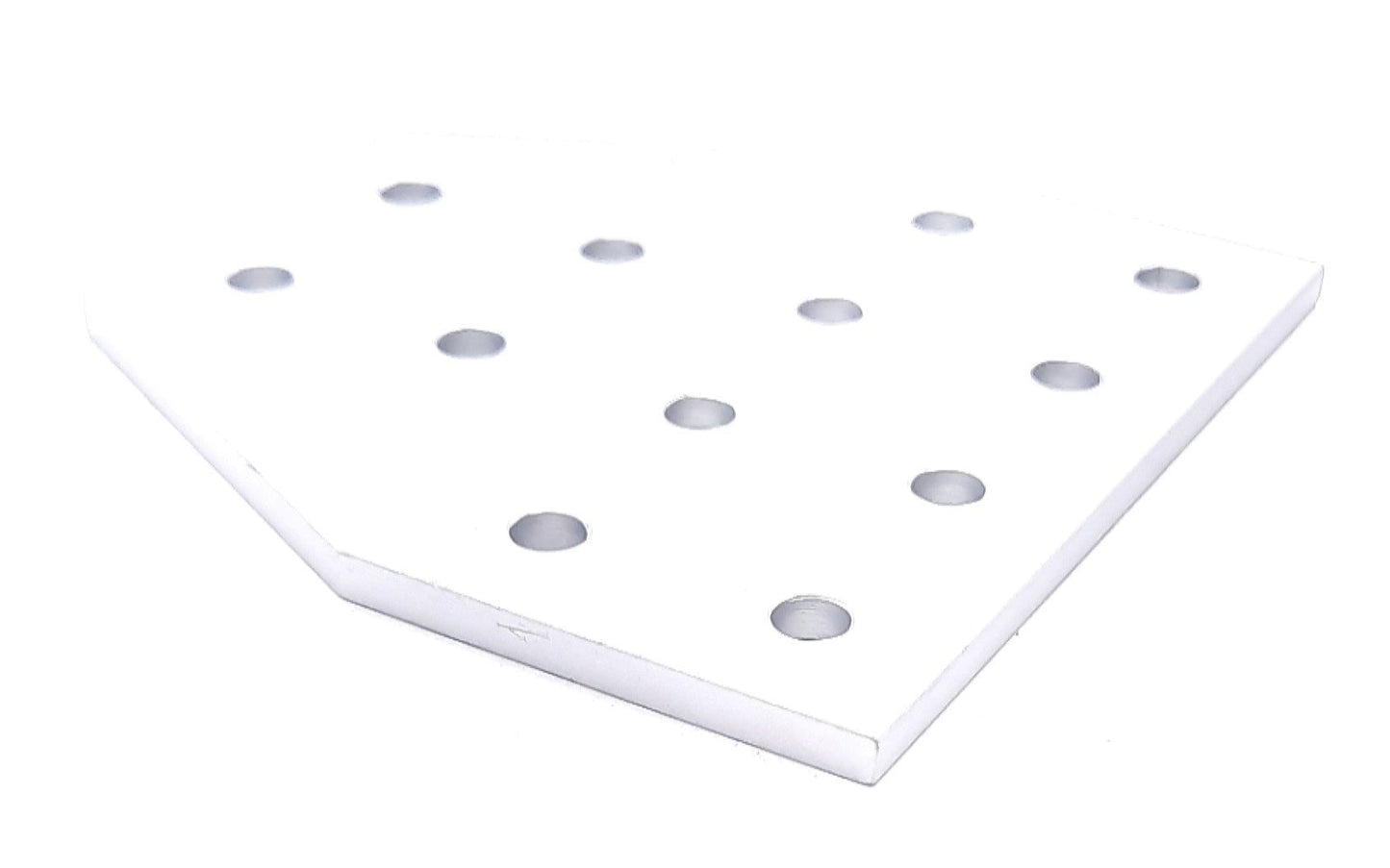 Used Lot of 7 80/20 4125 Tee Flat Plate 10 Series 12 Hole 4" x 4"