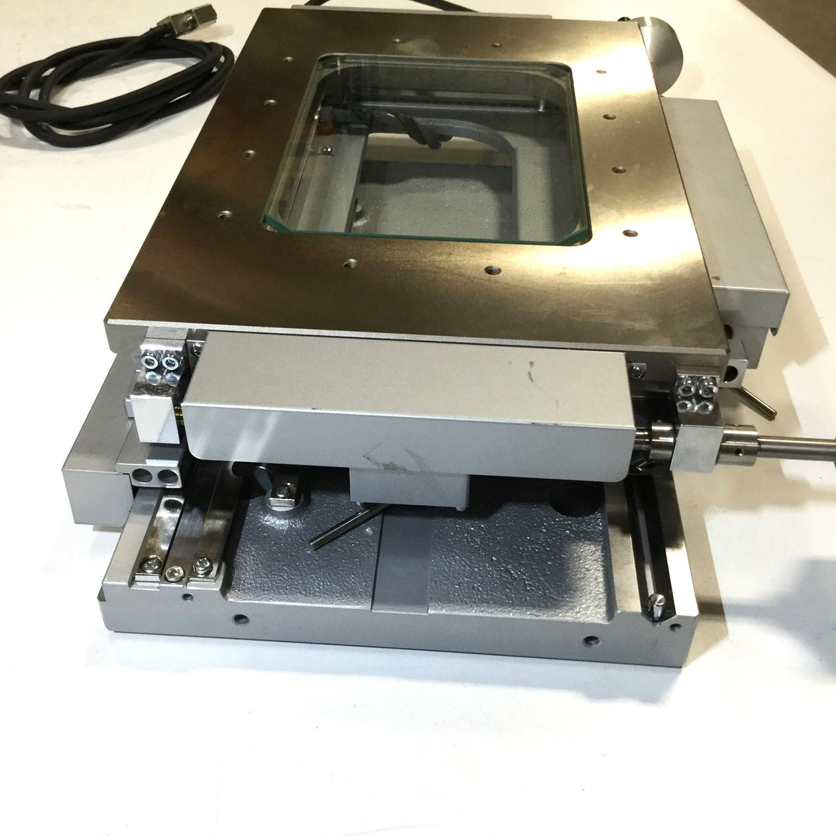 Nikon PS 6x4B 2-Axis XY Manual Stage MM-400 Toolmaker Microscope Table ...