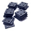 Used Lot of 44 80/20 2028 ABS Black End Cap 10 series 2" x 2"