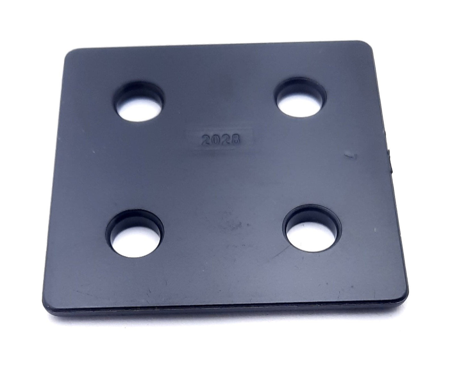 Used Lot of 44 80/20 2028 ABS Black End Cap 10 series 2" x 2"