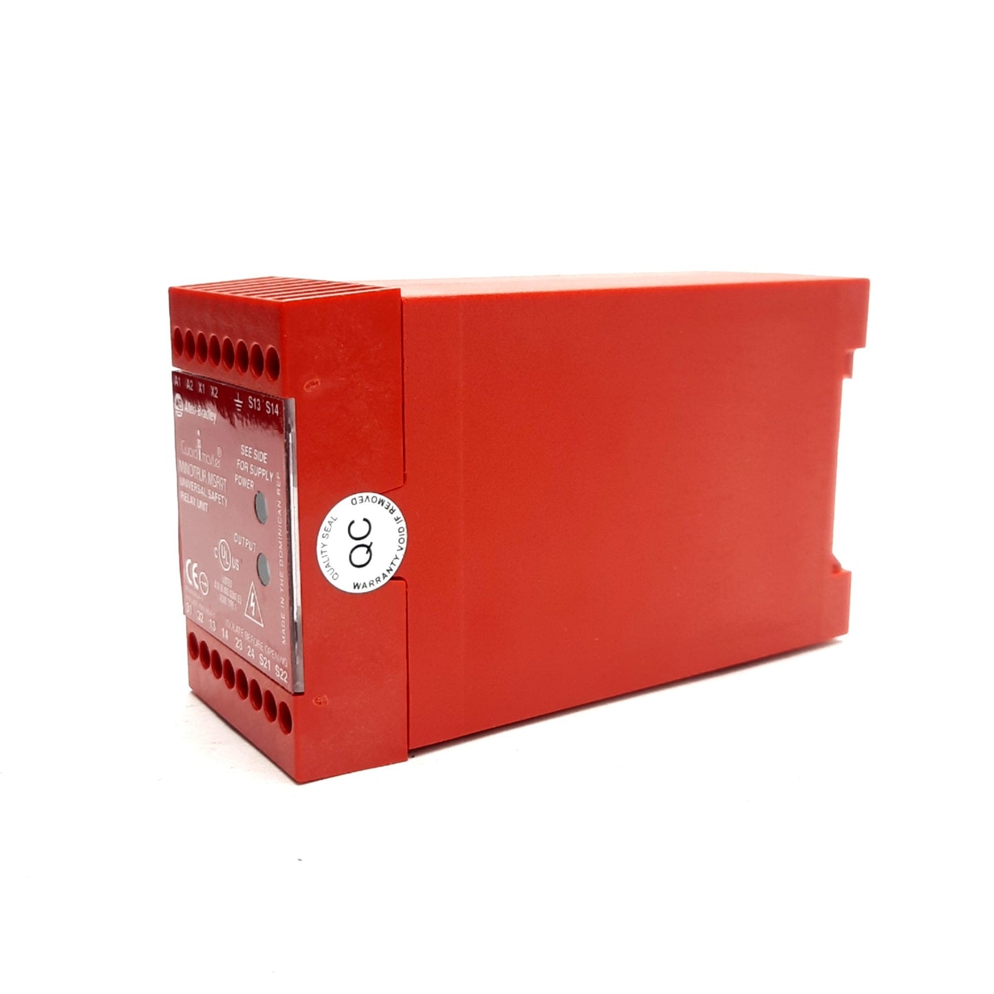 New – Open box Allen Bradley 440R-F23027 Safety Relay, 24V AC/DC Supply, 4A 250VAC, DIN Rail