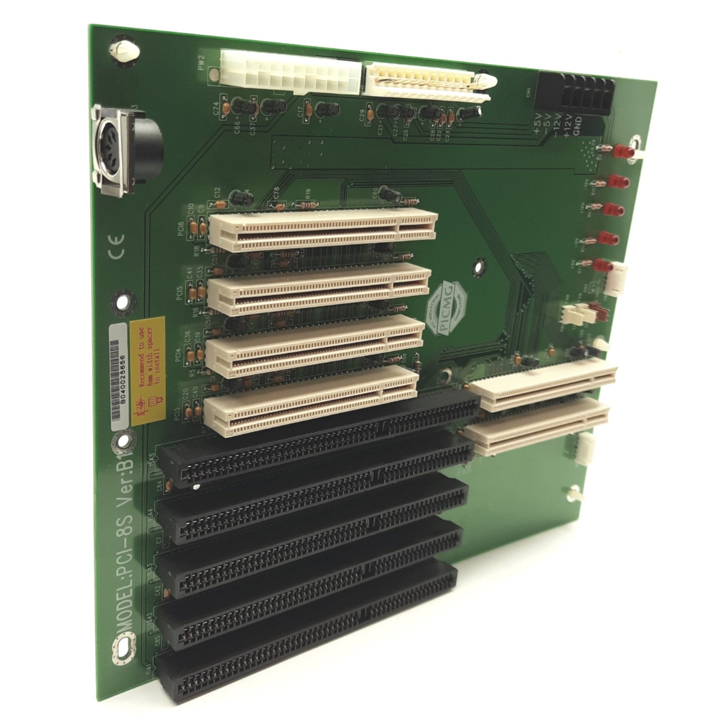 Used IEI PCI-8S SBC Backplane, AT/ATX, 2x PICMG 1.0, 3x ISA, 4x PCI