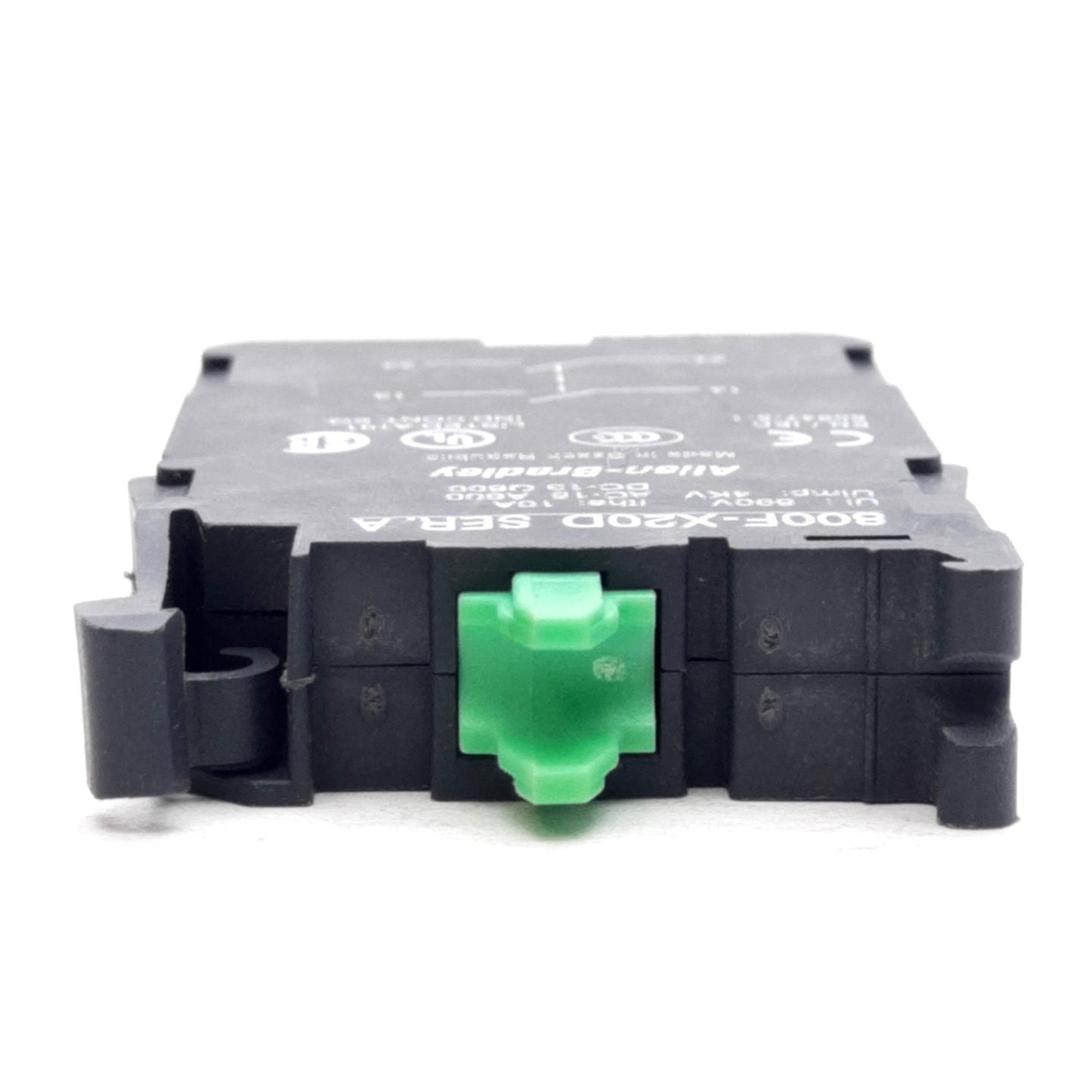 New – Open box Allen Bradley 800F-X20D Double Level Contact Block, DPST-NO, 690V 10A, 22mm