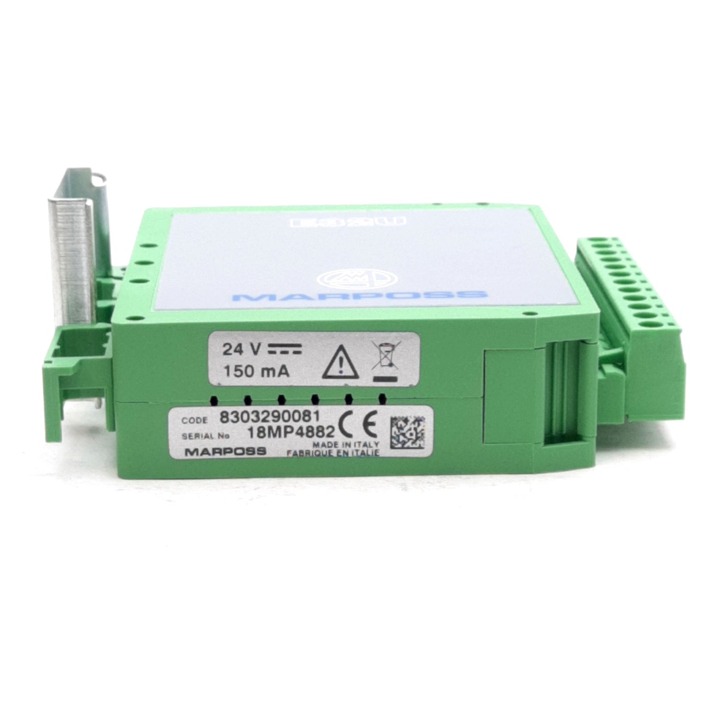 New Marposs 830320081 E32U Interface Unit 12-30VDC Supply, ±30V SSR Output, DIN Rail