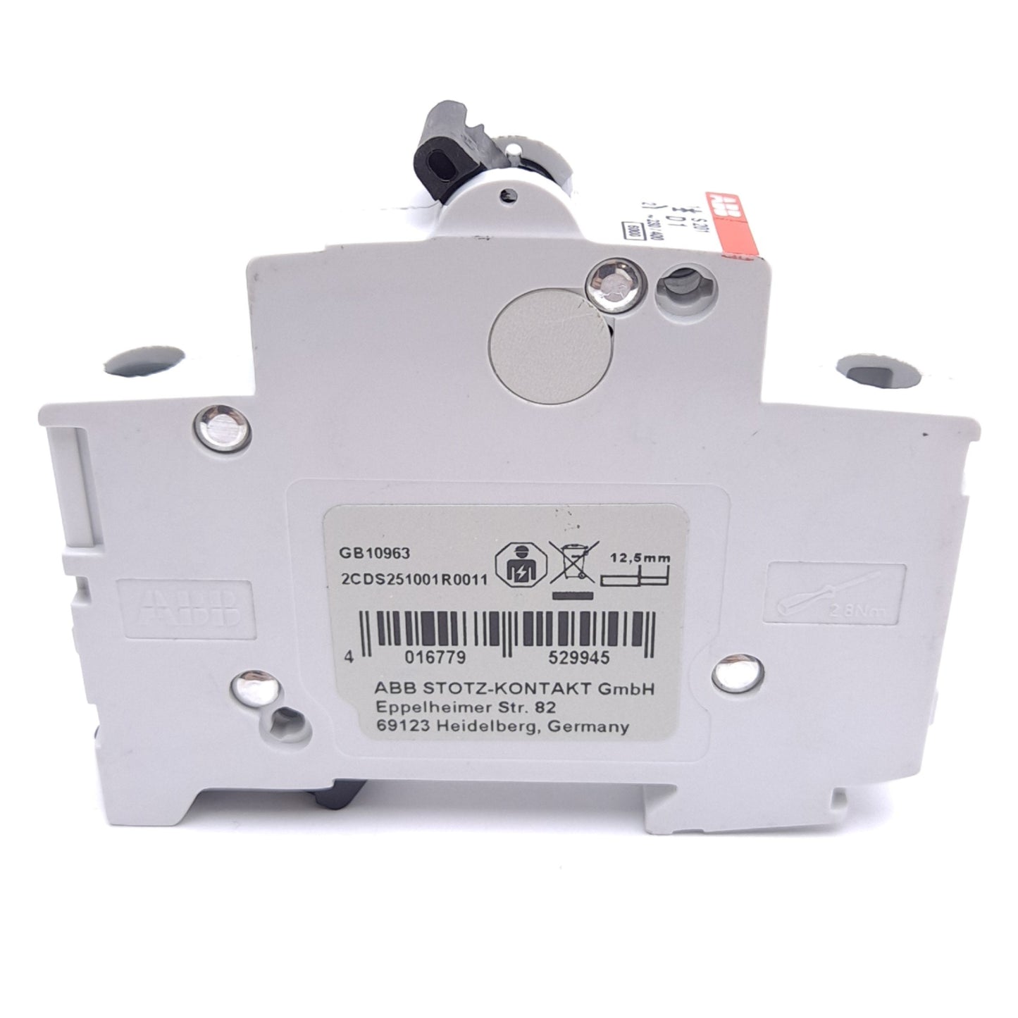 New – Open box ABB S201-D1 2CDS251001R0011 Circuit Breaker, 1-Pole, 230/400VAC 1A, D-Curve