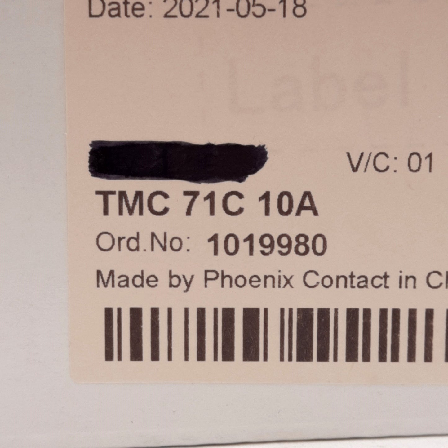 New Lot of 3 Phoenix Contact 1019980 Circuit Breaker, C-Curve, 10A, 277VAC/60VDC