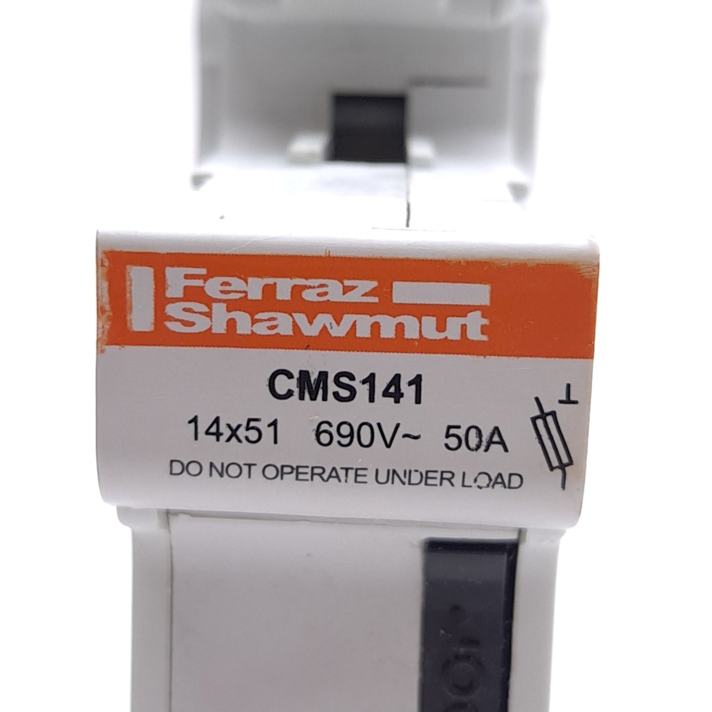 New – Open box Mersen Ferraz Shawmut CMS141 Fuse Holder, 1-Pole, 690VAC/DC 50A, 14x51 Fuse Size