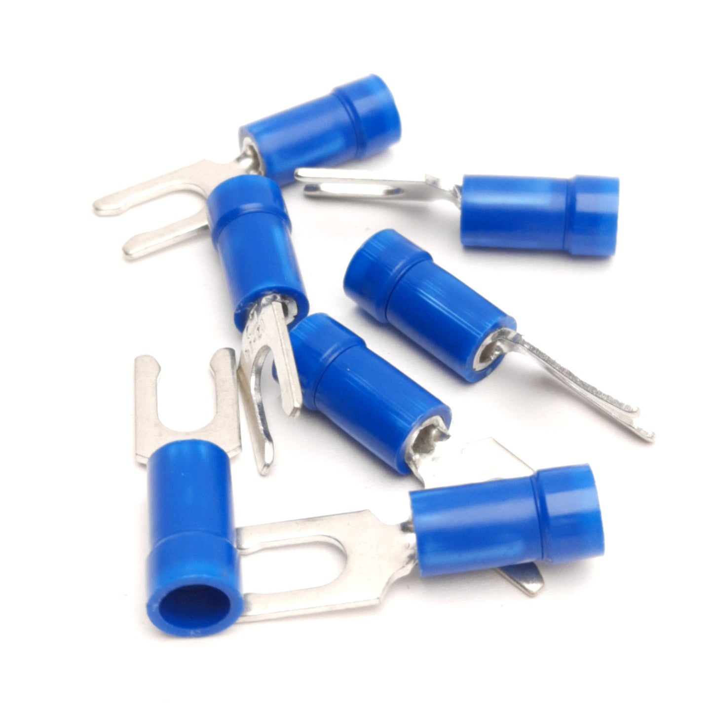 New Panduit PV14-8LF-C Locking Insulated Fork Terminals, #8 (M4) Stud, 16-14AWG