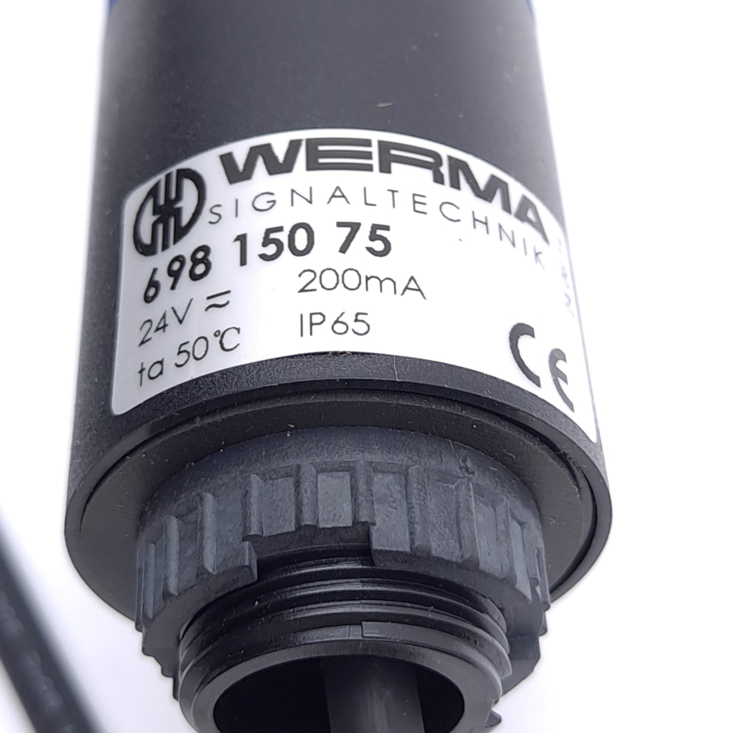 New Werma 698.150.75 LED Signal Tower, ø38mm, Blue/Green/Yellow/Red, 2m Cable, 24V