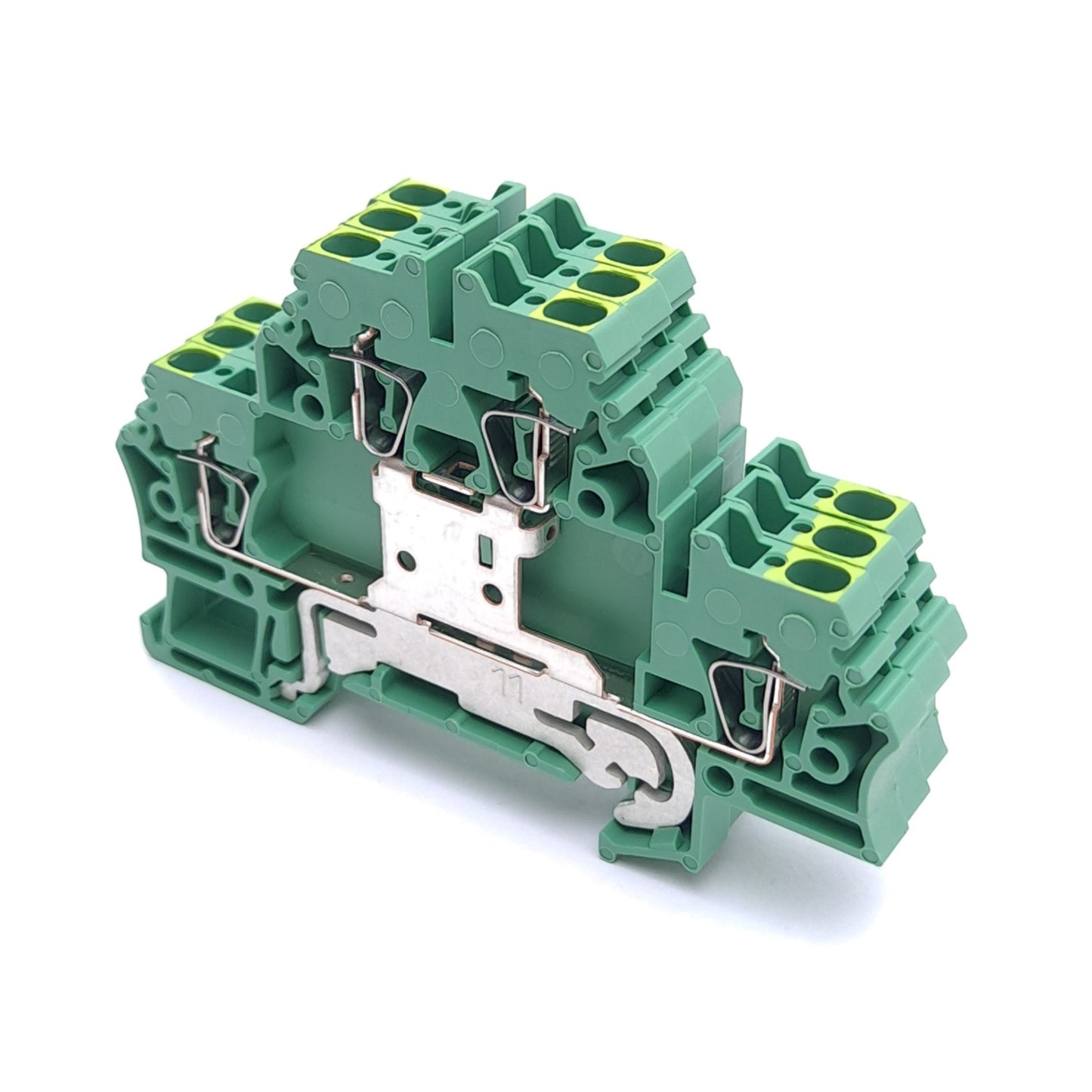 New – Open box Lot of 3 Weidmuller 1690000000 ZDK 2.5PE Terminal Block, 2-Level, 4-Position
