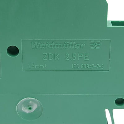 New – Open box Lot of 3 Weidmuller 1690000000 ZDK 2.5PE Terminal Block, 2-Level, 4-Position
